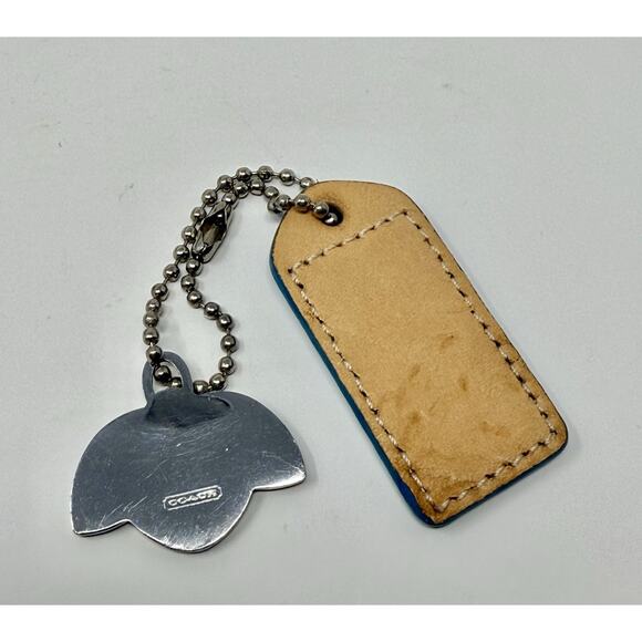 Coach Vtg Ladybug Bag Charm Y2k Metal Turquoise Hang Tag. Rare. - Picture 3 of 5